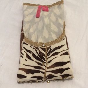 Animal print cardigan